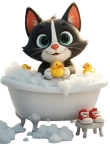 Maskot grooming kucing Central Cat's
